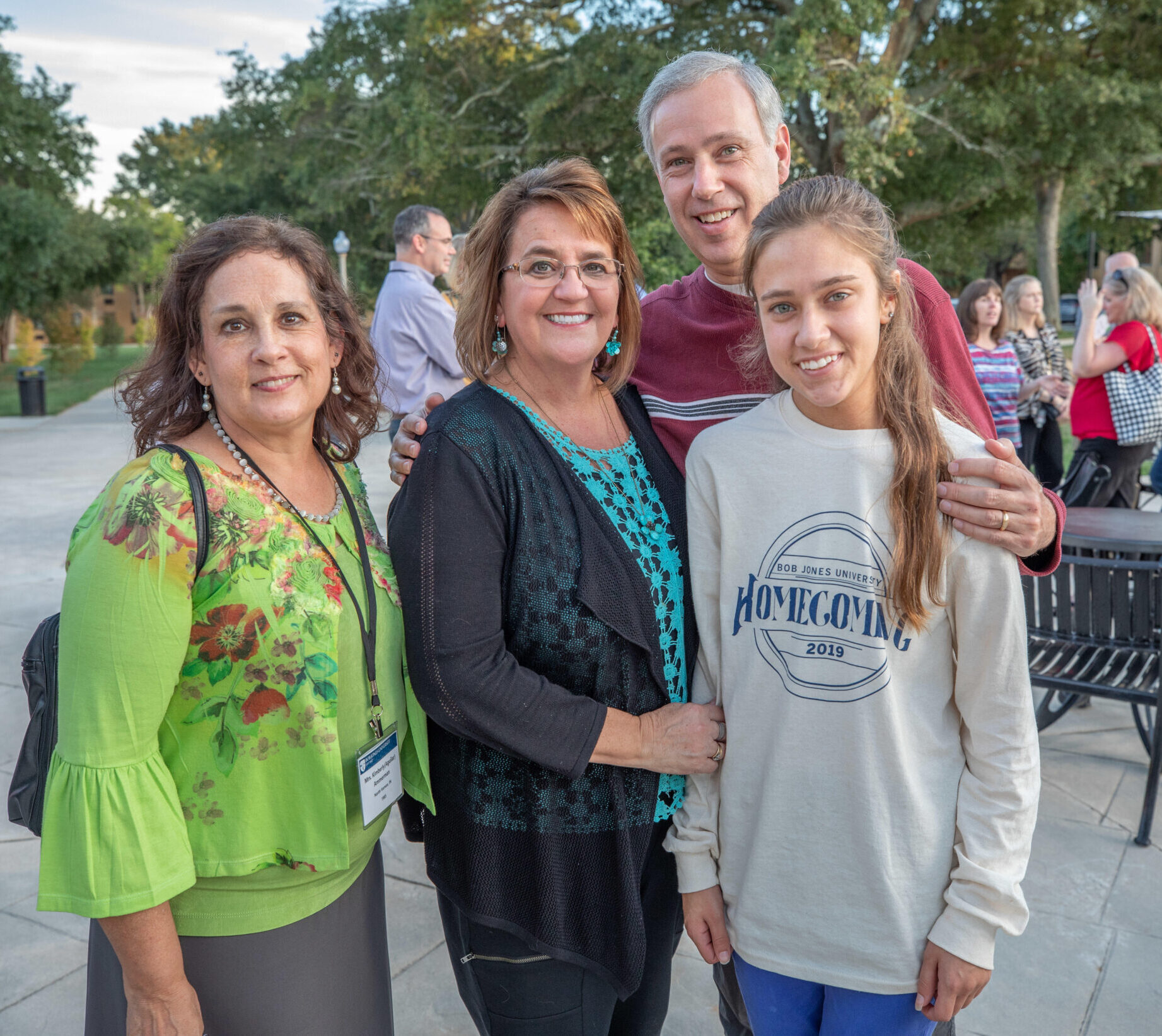 Alumni gather for Class Festival (15-35yrs) during BJU Homecoming, October 11, 2019. (Hal Cook)